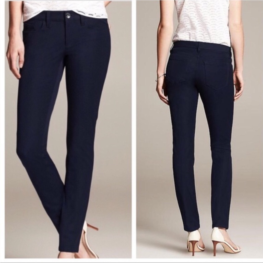 Banana Republic Sloan Fit Black Jeans Stretch